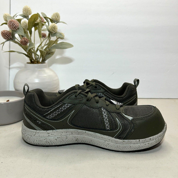 SKECHERS Work Summits SR Jaily Composite Toe Memory Foam Dark Green Women 8 - Picture 8 of 11